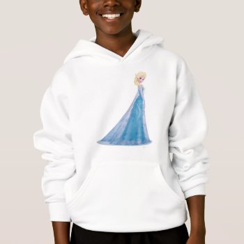 Elsa | Side Profile Standing Hoodie by frozen at Zazzle