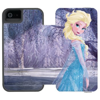 Elsa | Side Profile Standing Iphone Se/5/5s Wallet Case by frozen at Zazzle