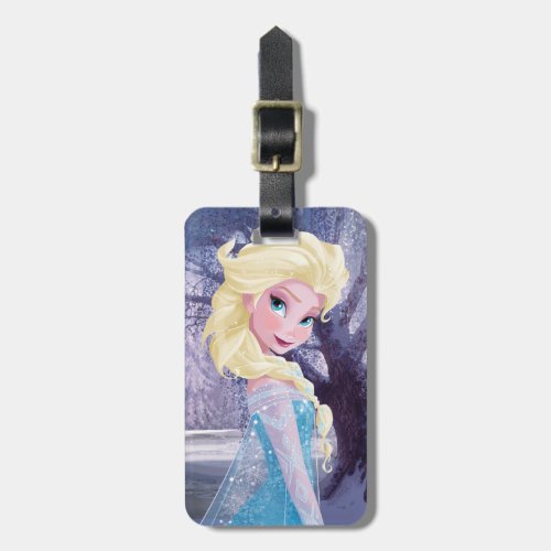 Elsa  Side Profile Standing Luggage Tag