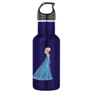 Elsa Side Profile Standing Stainless Steel Water Bottle