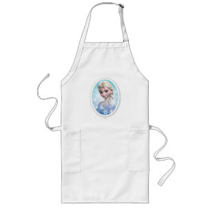 Elsa Snowflake Frame Long Apron