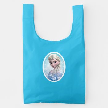 Elsa | Snowflake Frame Reusable Bag by frozen at Zazzle