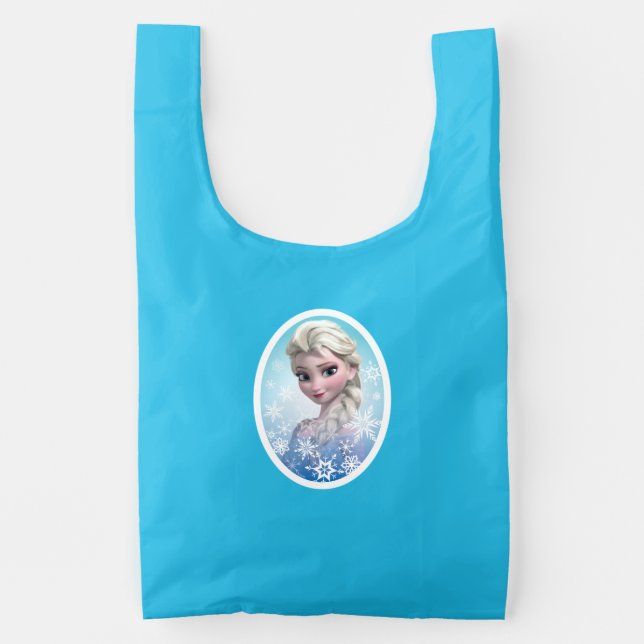 Elsa | Snowflake Frame Reusable Bag (Front)