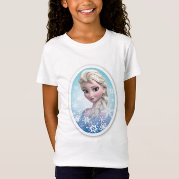 Elsa | Snowflake Frame T-shirt by frozen at Zazzle