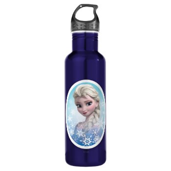 Elsa | Snowflake Frame Water Bottle by frozen at Zazzle