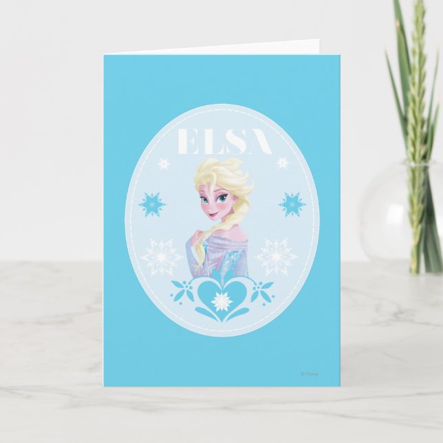 Elsa | Snowflakes Holiday Card (Front)