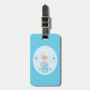 Elsa Snowflakes Luggage Tag