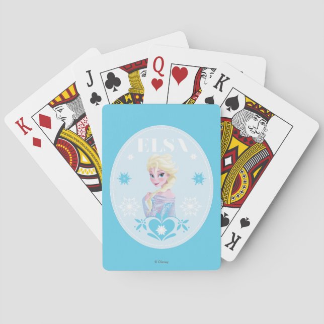 Elsa | Snowflakes Playing Cards (Back)