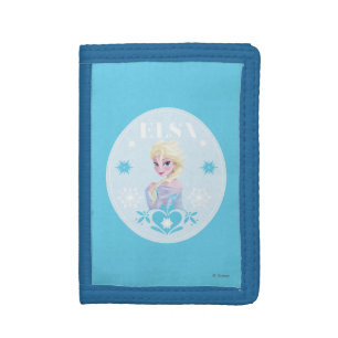 Elsa Snowflakes Trifold Wallet