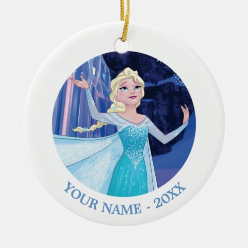Elsa | Sparkling, Elegant Ice Ceramic Ornament