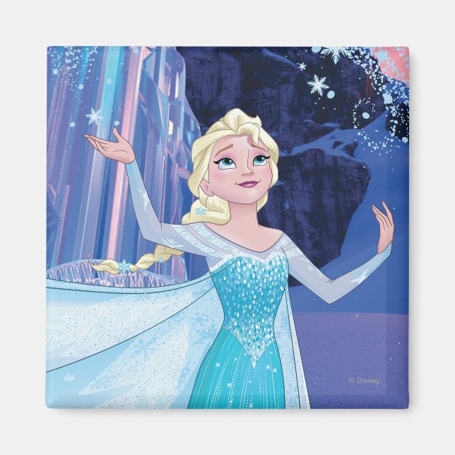 Elsa | Sparkling, Elegant Ice Magnet (Front)