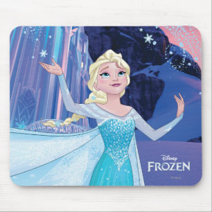 Elsa Sparkling, Elegant Ice Mouse Pad