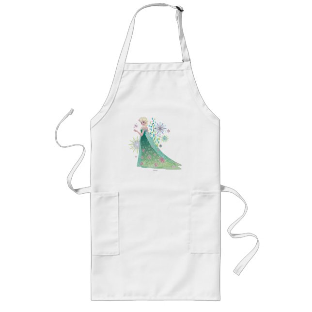 Elsa | Summer Wish with Flowers Long Apron (Front)