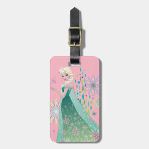 Elsa Summer Wish with Flowers Luggage Tag
