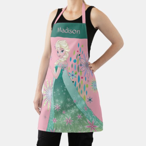 Elsa  Summer Wish with Flowers Personalized Apron