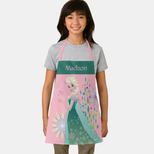 Elsa  Summer Wish with Flowers Personalized Apron