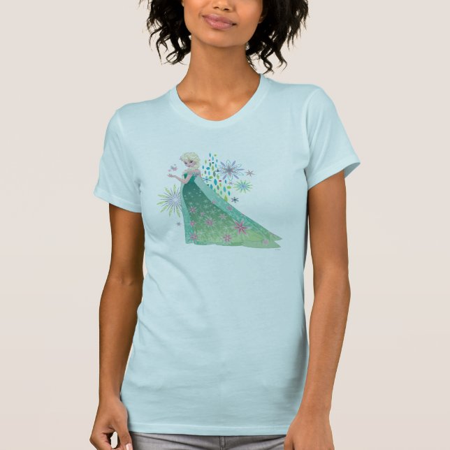 Elsa | Summer Wish with Flowers T-Shirt (Front)