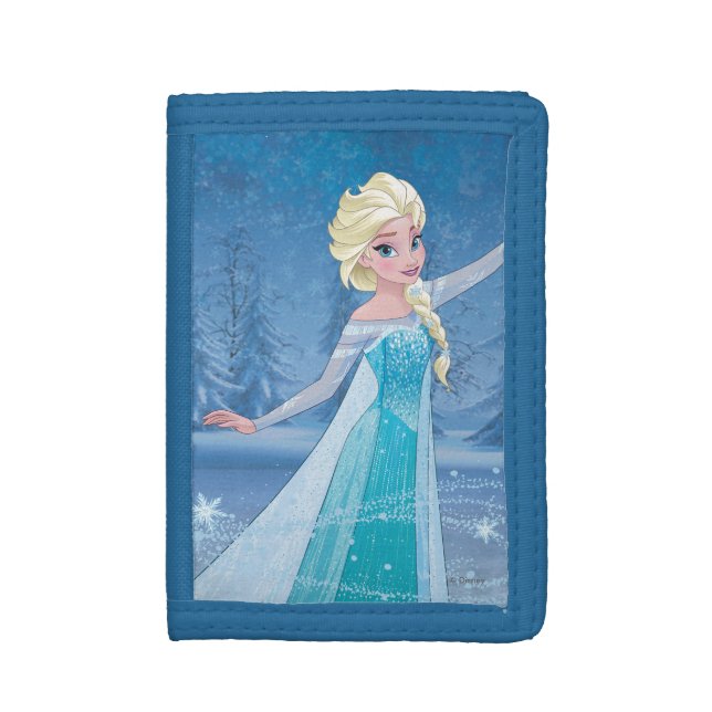 Elsa | Winter Magic Trifold Wallet (Front Vertical)