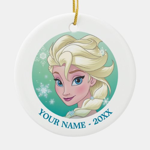 Elsa | Winter Portrait Ceramic Ornament