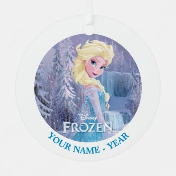 Elsa | With Frozen Logo Add Your Name Metal Ornament by frozen at Zazzle