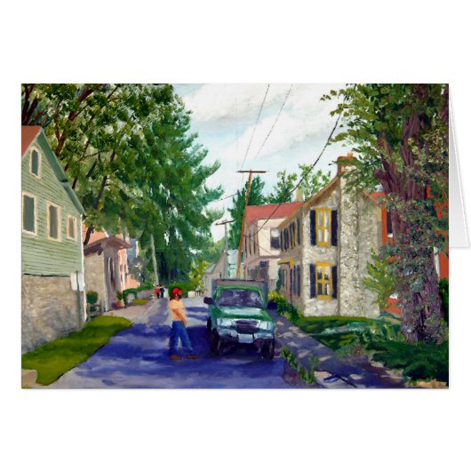 Elsah Illinois street scene Cards (Front Horizontal)