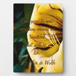 Elsie de Wolfe Quote Plaque