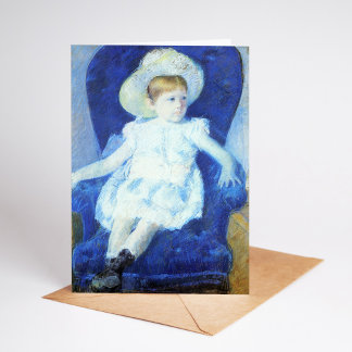 Elsie in a Blue Chair | Mary Cassatt Card