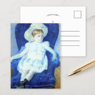 Elsie in a Blue Chair | Mary Cassatt Postcard