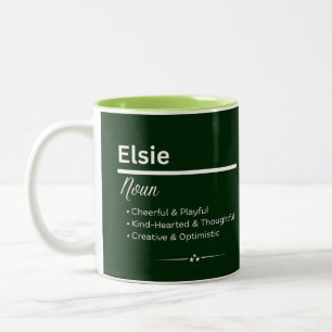 Elsie Personalized Girl Name Meaning Coffee Mug