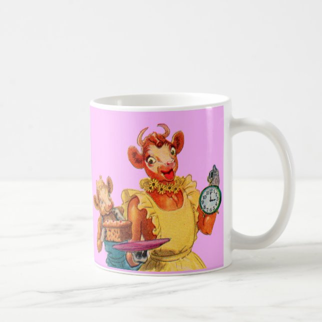 Elsie the Cow and daughter Beulah - It's Cake Time Coffee Mug (Right)