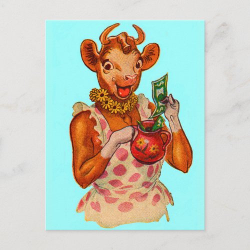 Elsie the Cow money manager Postcard