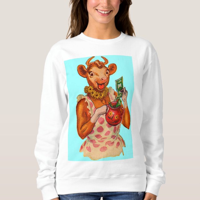 Elsie the Cow, money manager Sweatshirt (Front)
