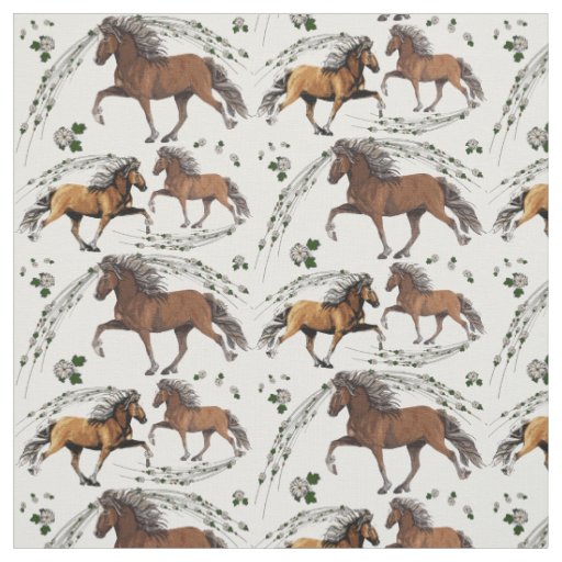 Elska and the Flowers Fabric