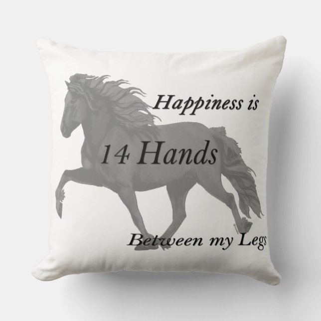 Elska Icelandic Horse in Tolt 3 Throw Pillow (Front)
