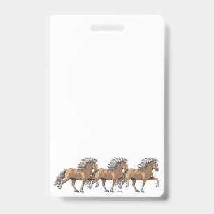 Elska Icelandic Horse in Tolt Badge