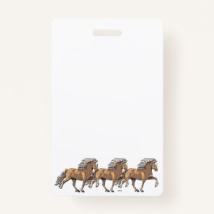Elska Icelandic Horse in Tolt Badge