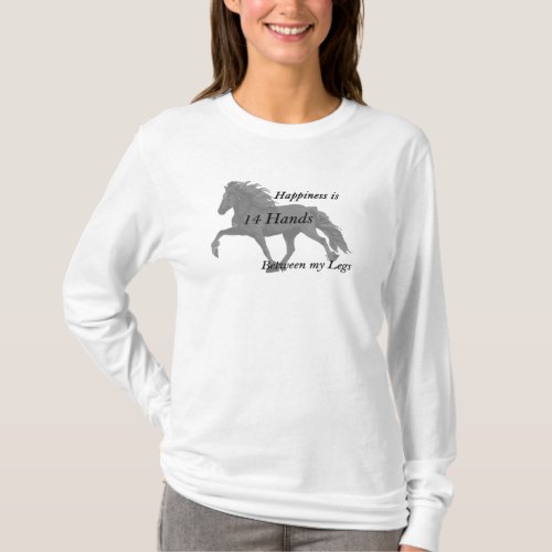 Elska Icelandic Horse in Tolt Happiness T_Shirt