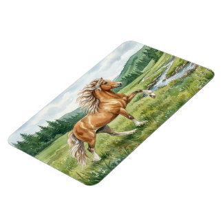 Elska Icelandic Horse Watercolor Magnet