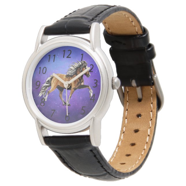 Elska the Tolting Icelandic Mare in starlight Watch (Angled)