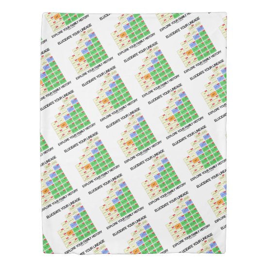 Elucidate Your Lineage Explore Your Family History Duvet Cover