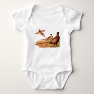 Elusive Pheasant Bird Hunting Baby Bodysuit