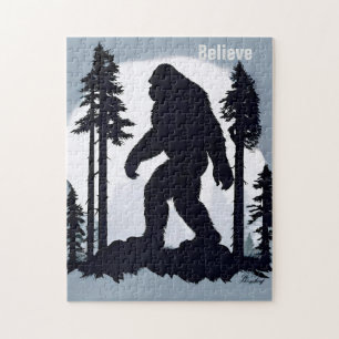 Elusive Silhouette the Legendary Sasquatch Jigsaw Puzzle