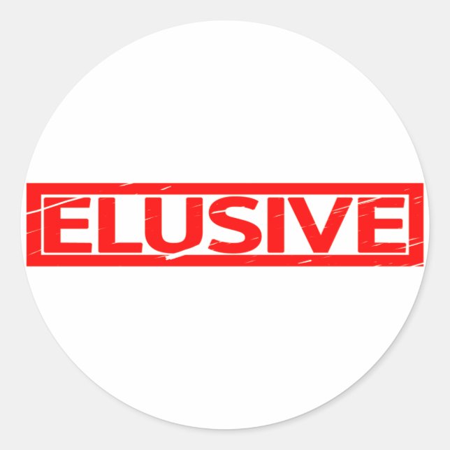 Elusive Stamp Classic Round Sticker (Front)