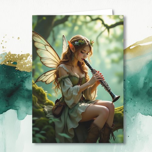 Elven Fairy with Clarinet | Magical Birthday
