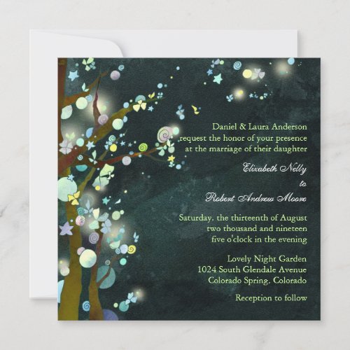 Elven Forest Rustic + Modern Tree Wedding Invites