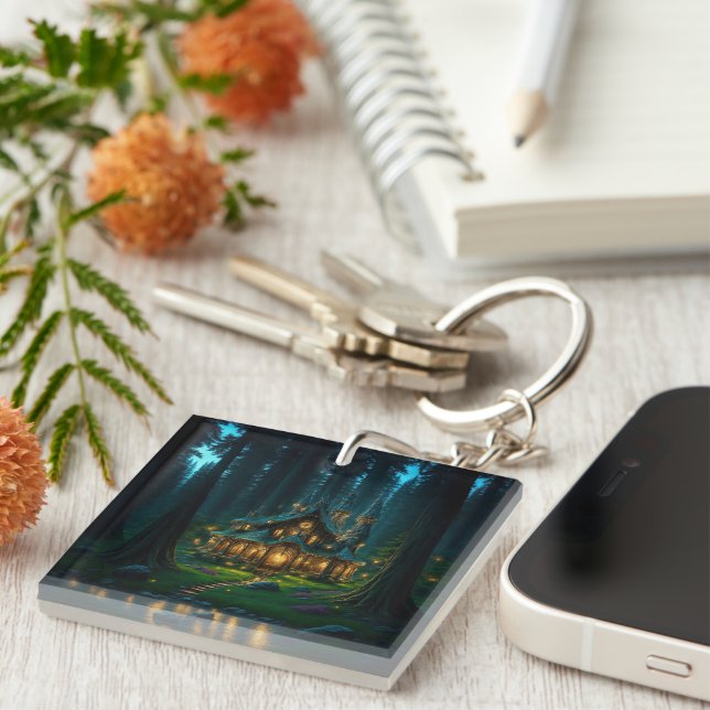 Elven Glade Castle Keychain (Front Right)