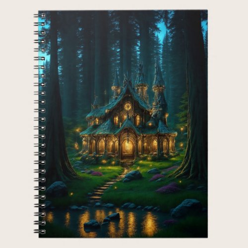 Elven Glade Castle Spiral Notebook