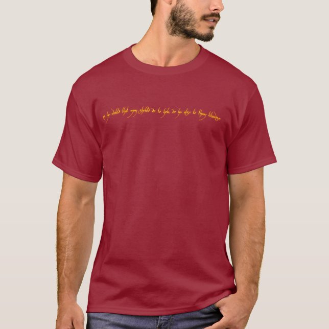 Elven Golden Rule T-Shirt (Front)