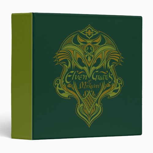 Elven Guards of Mirkwood Shield Icon 3 Ring Binder