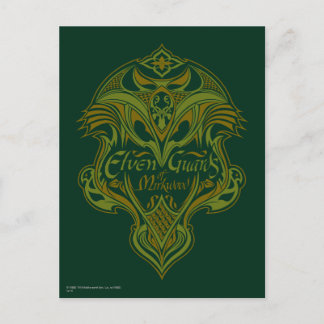 Elven Guards of Mirkwood Shield Icon Postcard